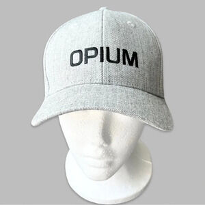 OPIUM Grey Wool Blend  Cap Hat